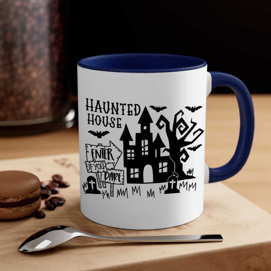 haunted house enter if you dare 60#- halloween-Mug / Coffee Cup