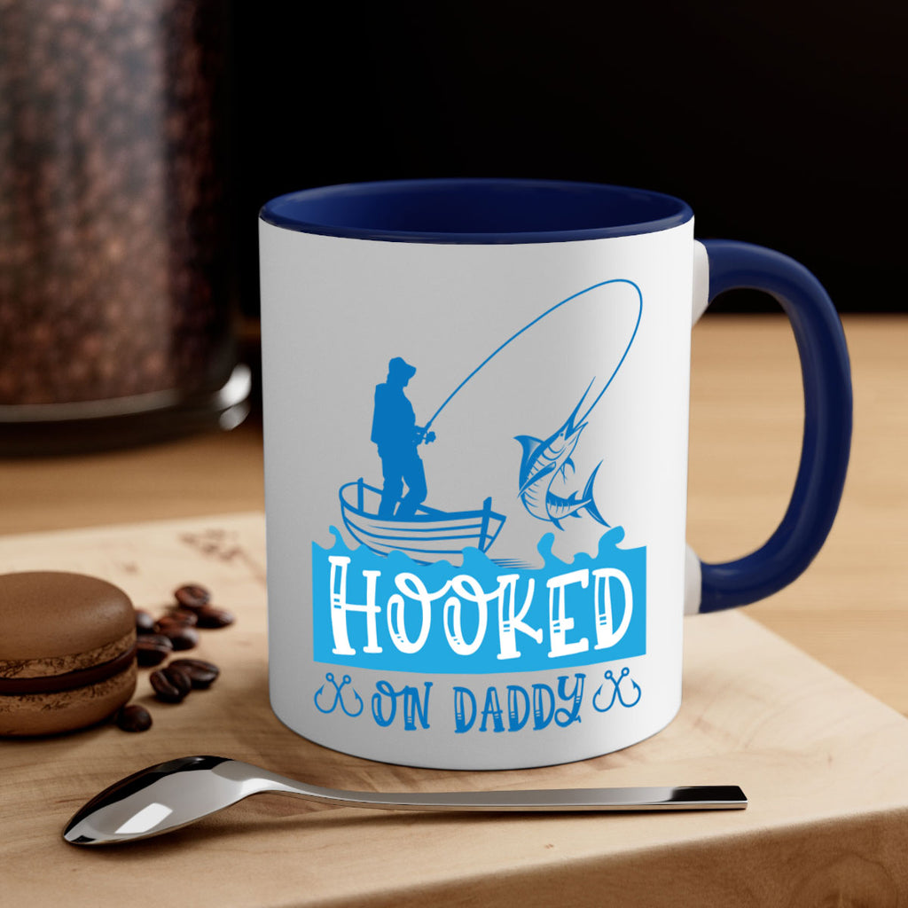 hooked on daddy 218#- fishing-Mug / Coffee Cup