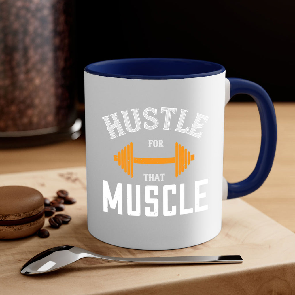 hustel for that muscle 92#- gym-Mug / Coffee Cup