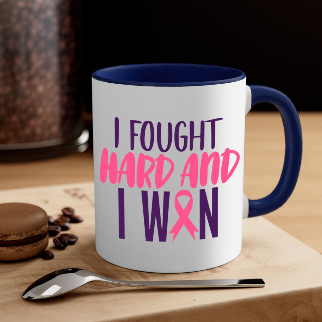 i fought hard and i won Style 10#- breast cancer-Mug / Coffee Cup