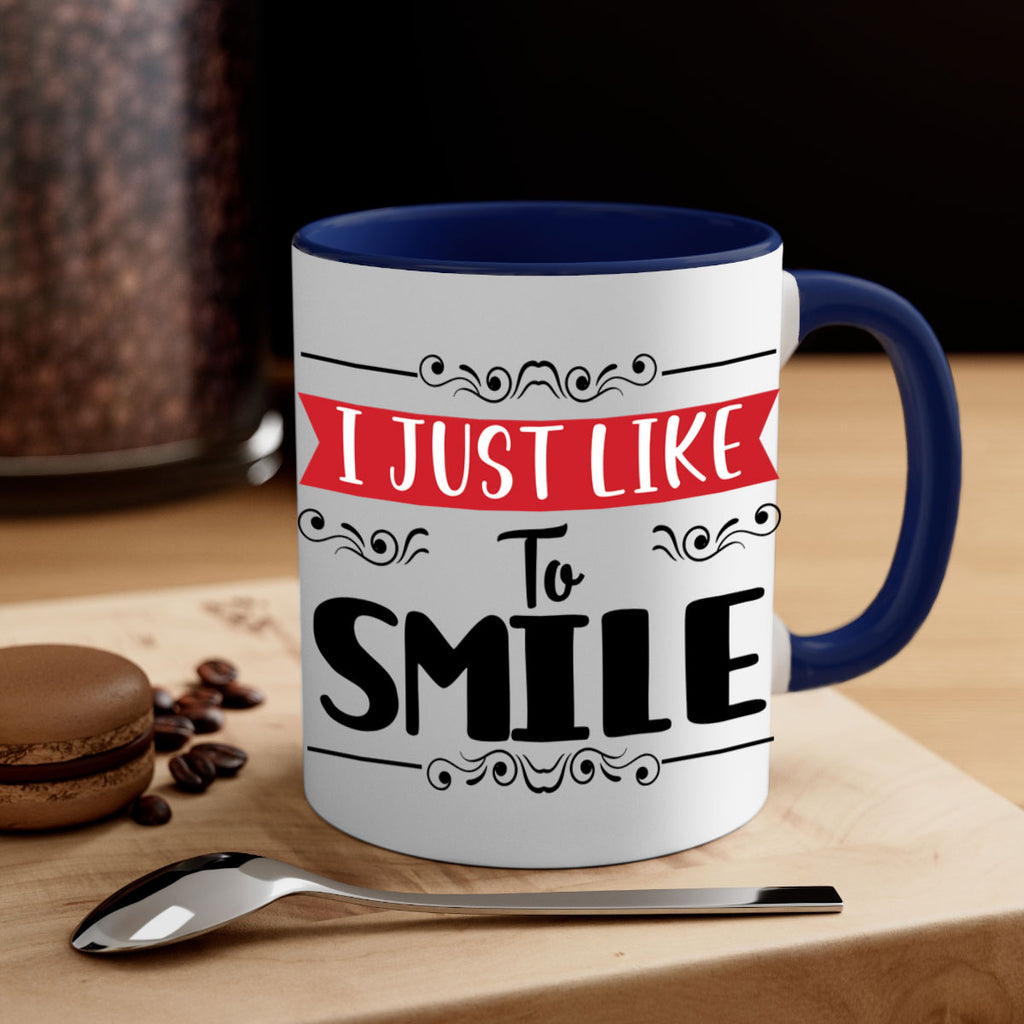 i just like to smile style 326#- christmas-Mug / Coffee Cup