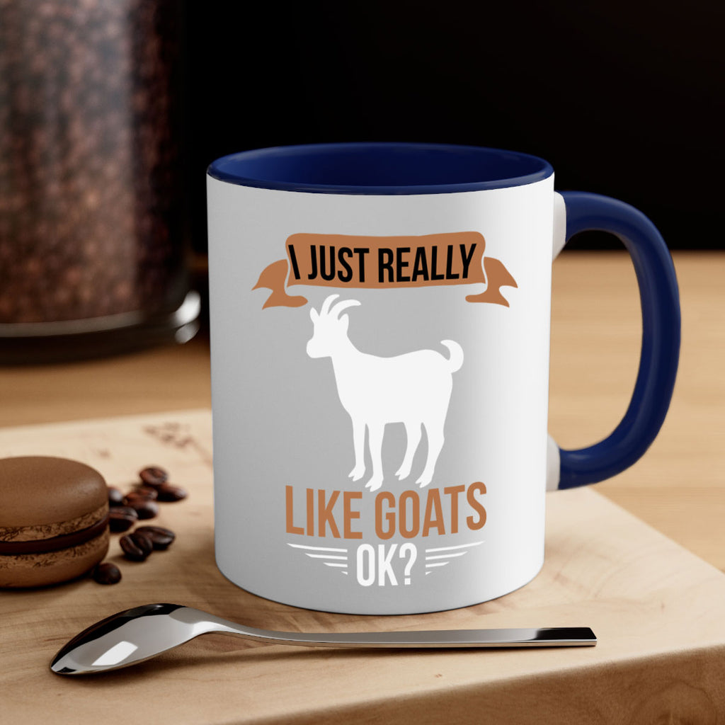 i just really like goats ok Style 3#- goat-Mug / Coffee Cup