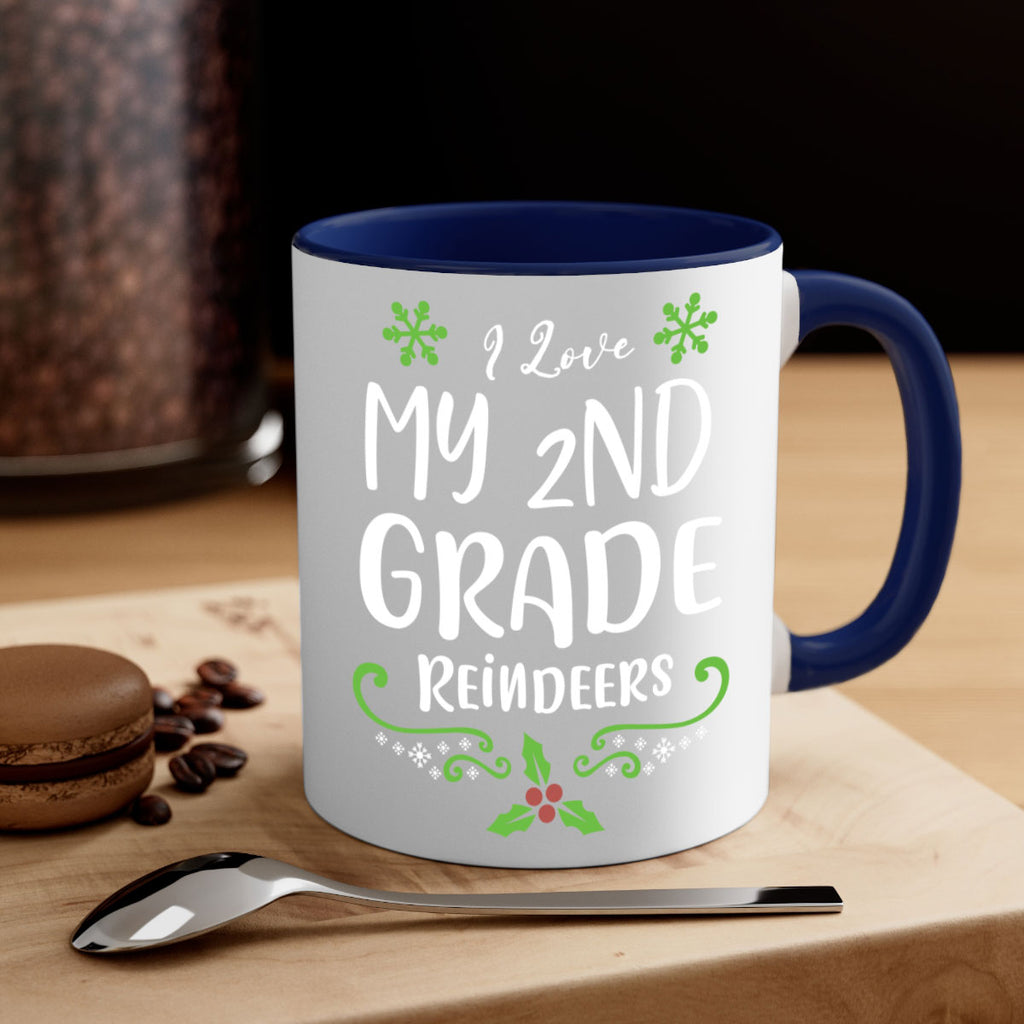 i love my nd grade reindeers style 335#- christmas-Mug / Coffee Cup