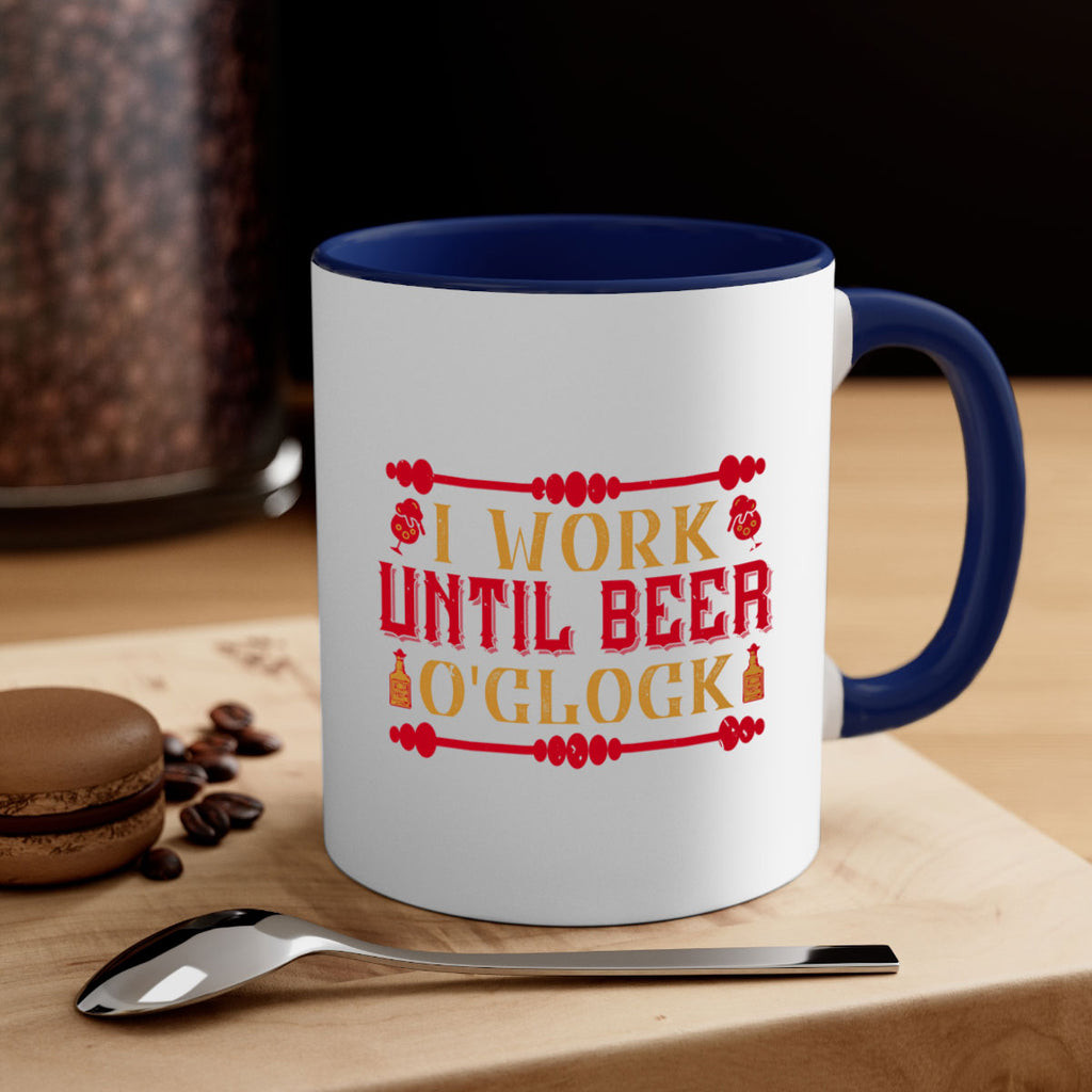 i work until beer oclock 41#- drinking-Mug / Coffee Cup