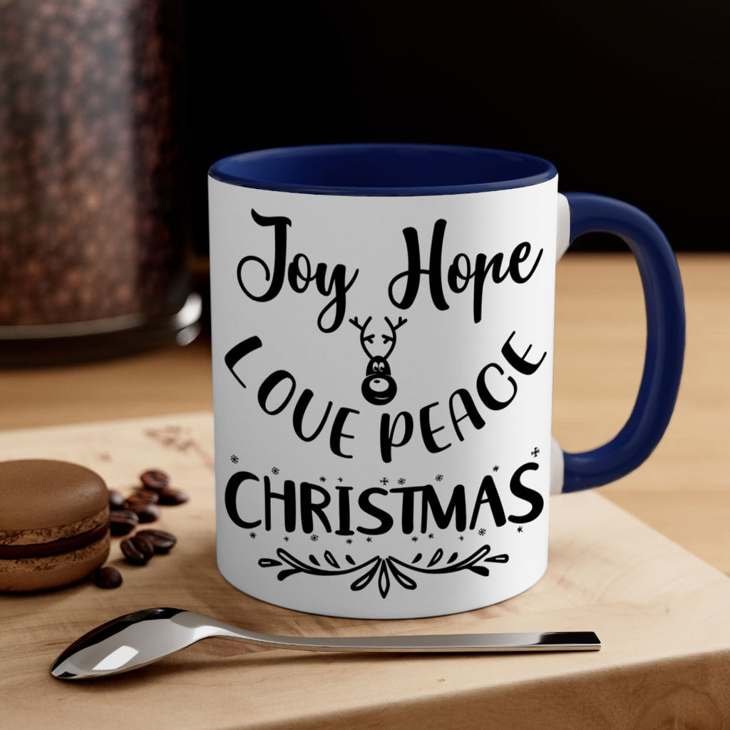 joy hope love peace christmas style 408#- christmas-Mug / Coffee Cup