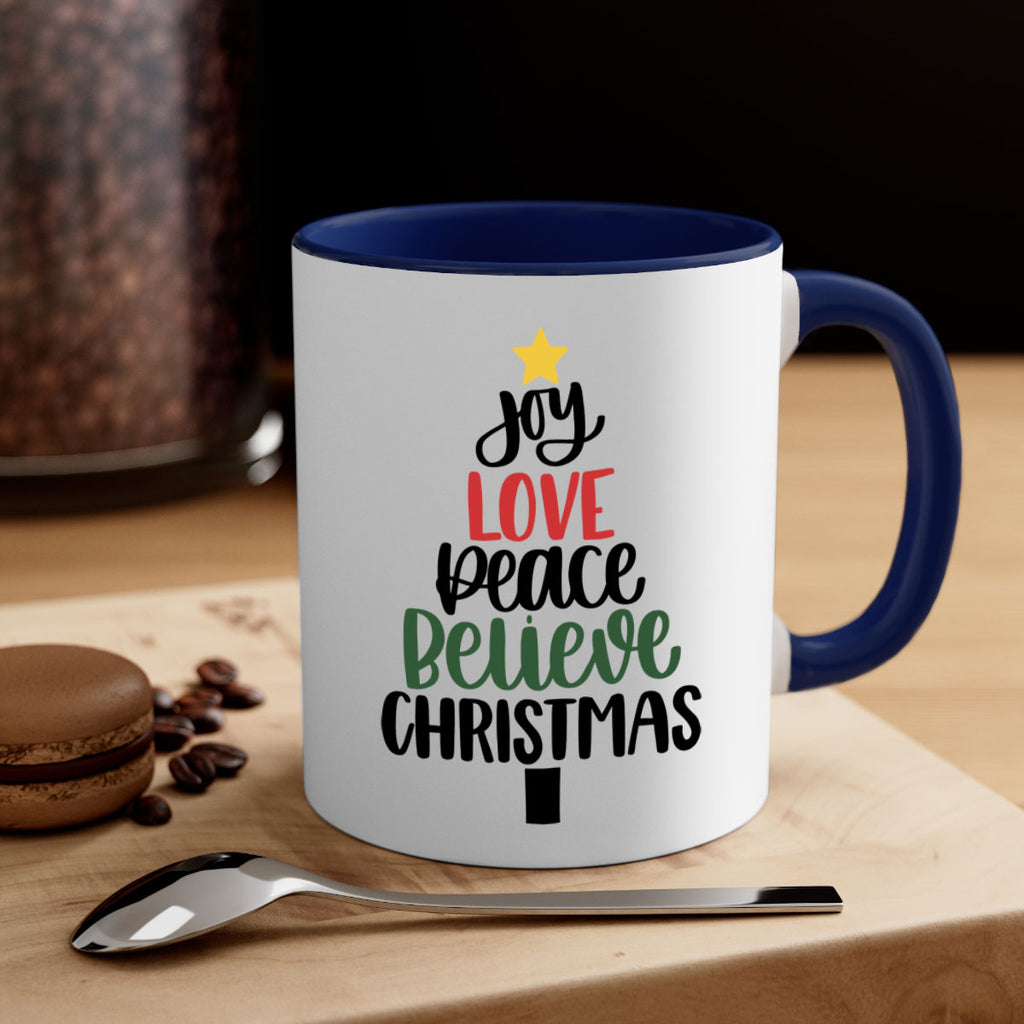 joy love peace believe christmas 111#- christmas-Mug / Coffee Cup