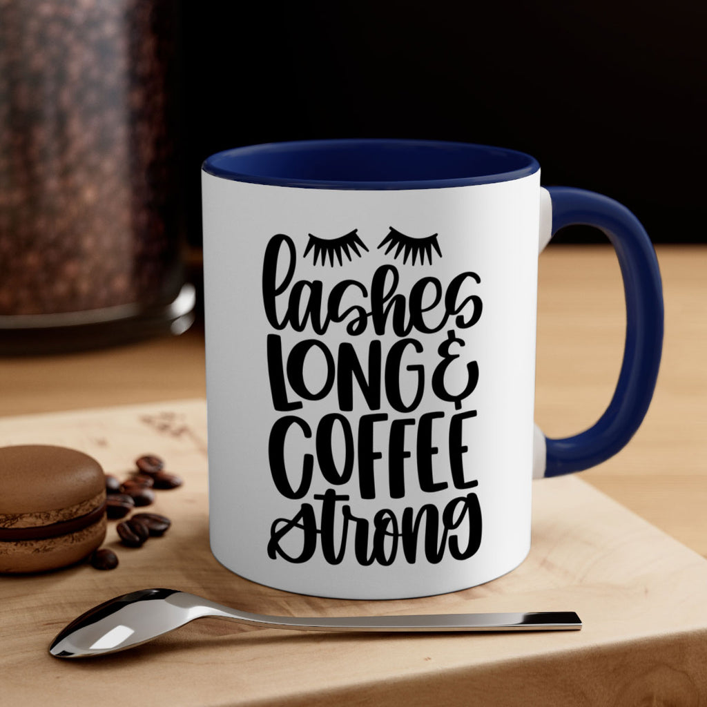 lashes long coffee strong 81#- coffee-Mug / Coffee Cup