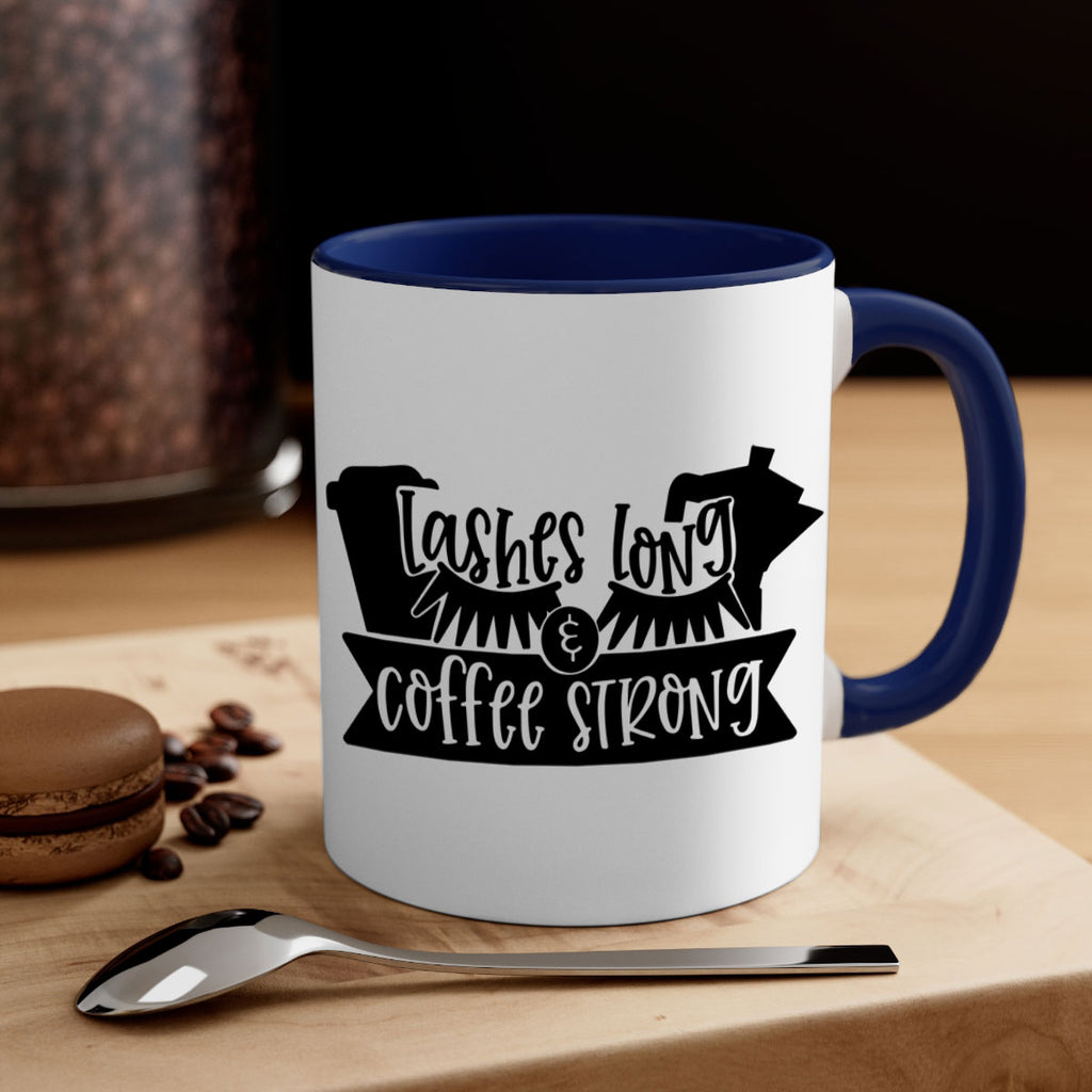 lashes long coffee strong 82#- coffee-Mug / Coffee Cup