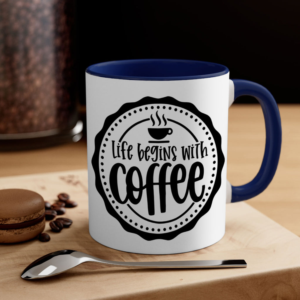 life begins with coffee 76#- coffee-Mug / Coffee Cup