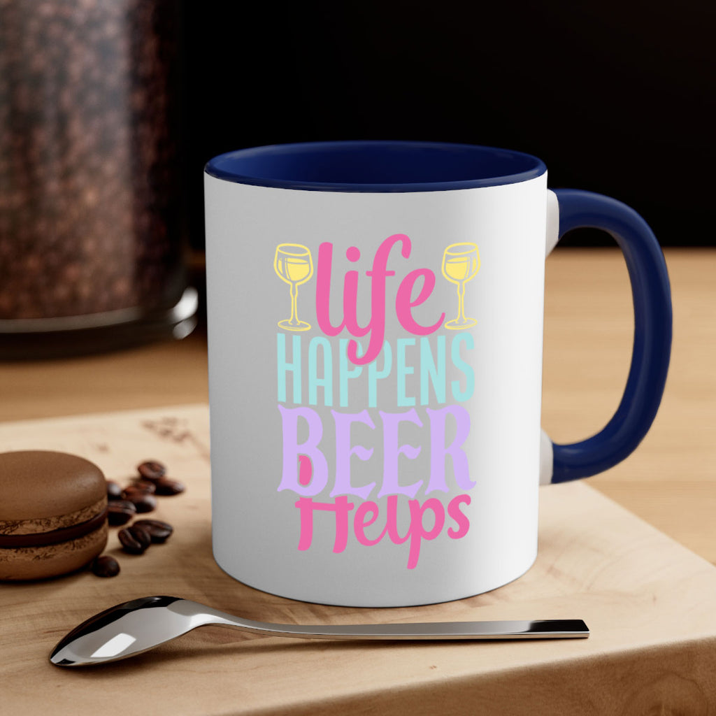 life happens beer helps 141#- beer-Mug / Coffee Cup