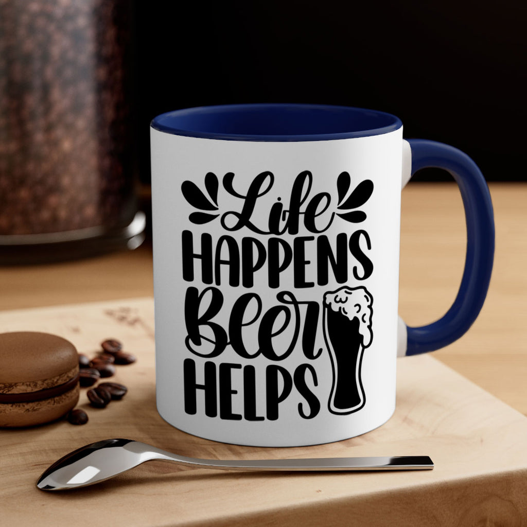 life happens beer helps 28#- beer-Mug / Coffee Cup