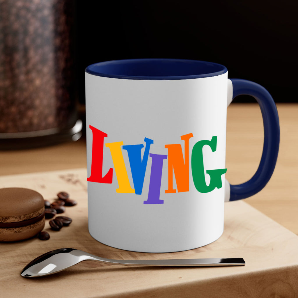 living  99#- black words - phrases-Mug / Coffee Cup