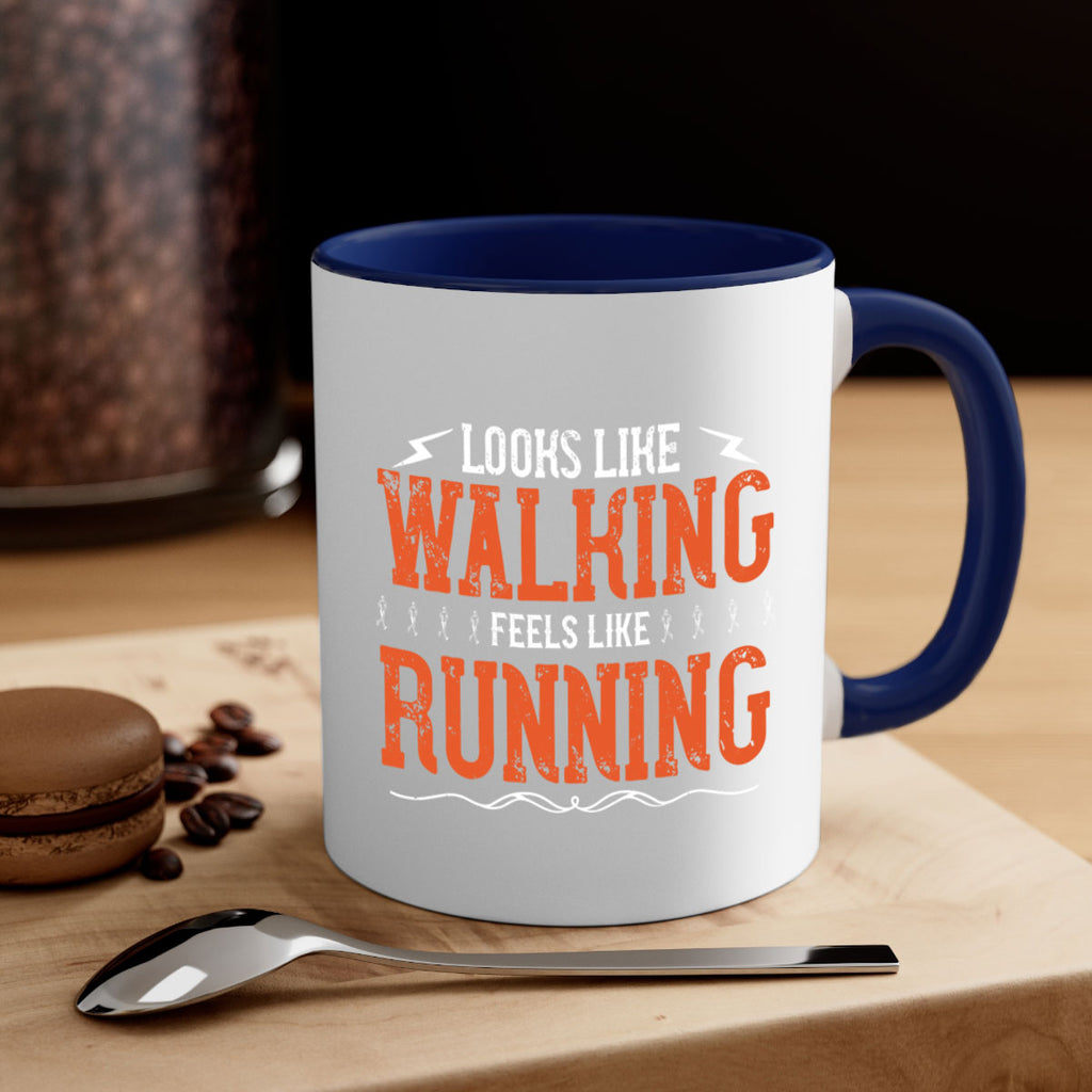looks like walking feels like running 32#- running-Mug / Coffee Cup