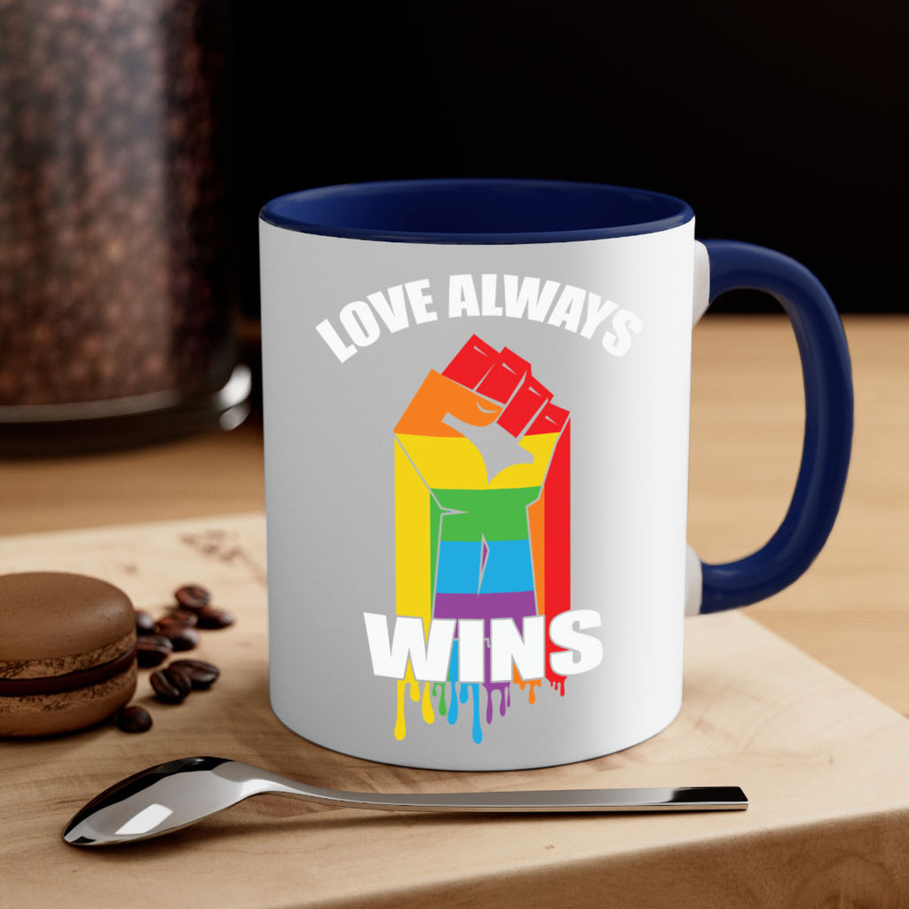 love always wins lgbt fist lgbt 87#- lgbt-Mug / Coffee Cup