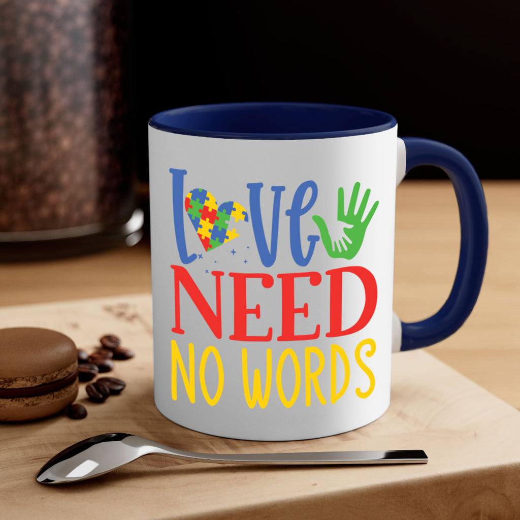 love need no words Style 28#- autism-Mug / Coffee Cup