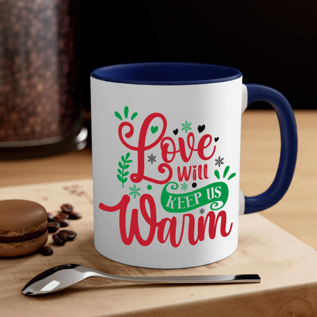 love will keep us warm style 445#- christmas-Mug / Coffee Cup