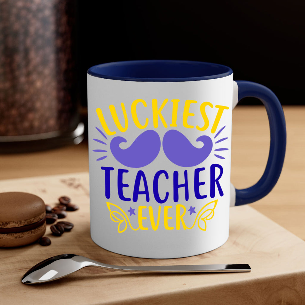 luckiest teacher ever 12#- mardi gras-Mug / Coffee Cup
