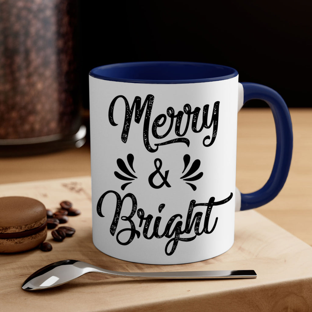 merry & bright ) style 466#- christmas-Mug / Coffee Cup