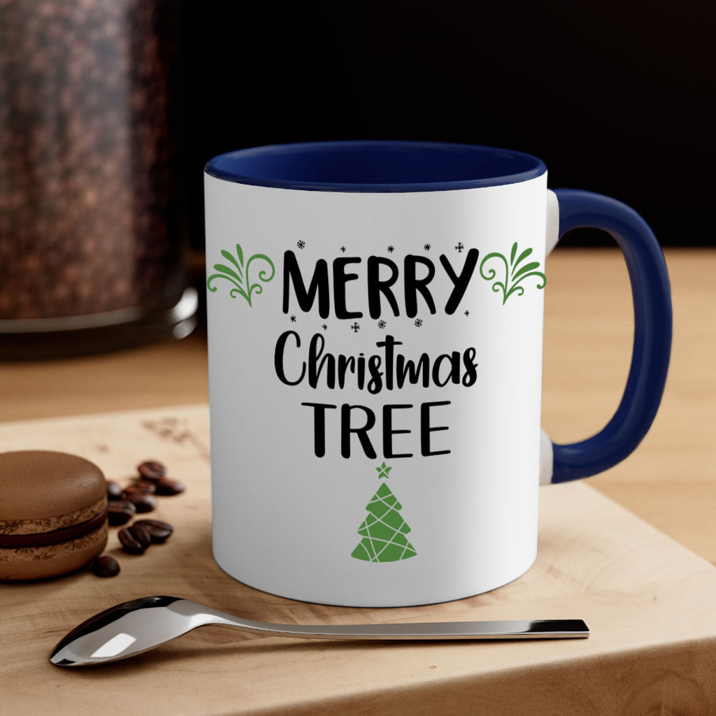 merry christmas tree style 504#- christmas-Mug / Coffee Cup