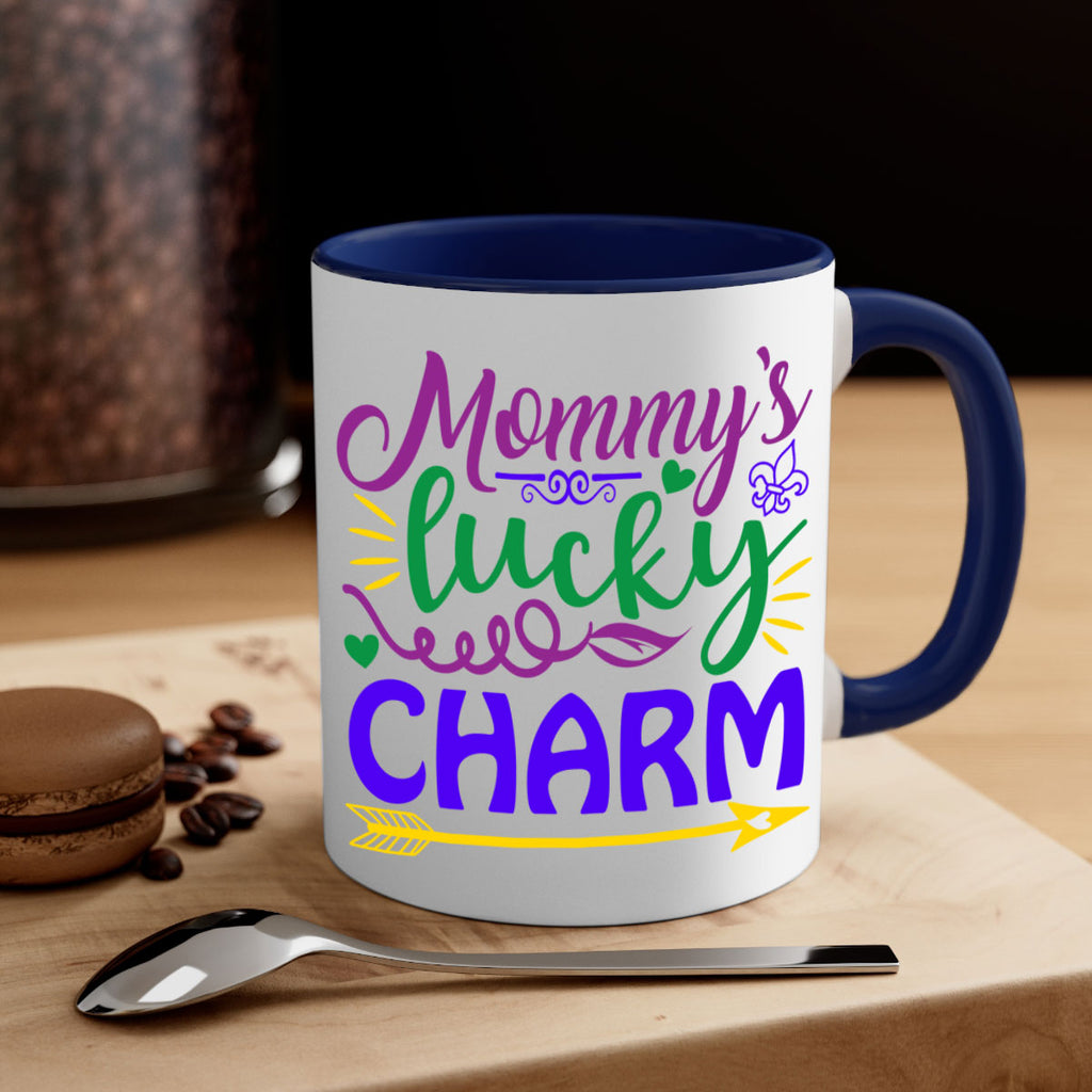 mommys lucky charm 6#- mardi gras-Mug / Coffee Cup