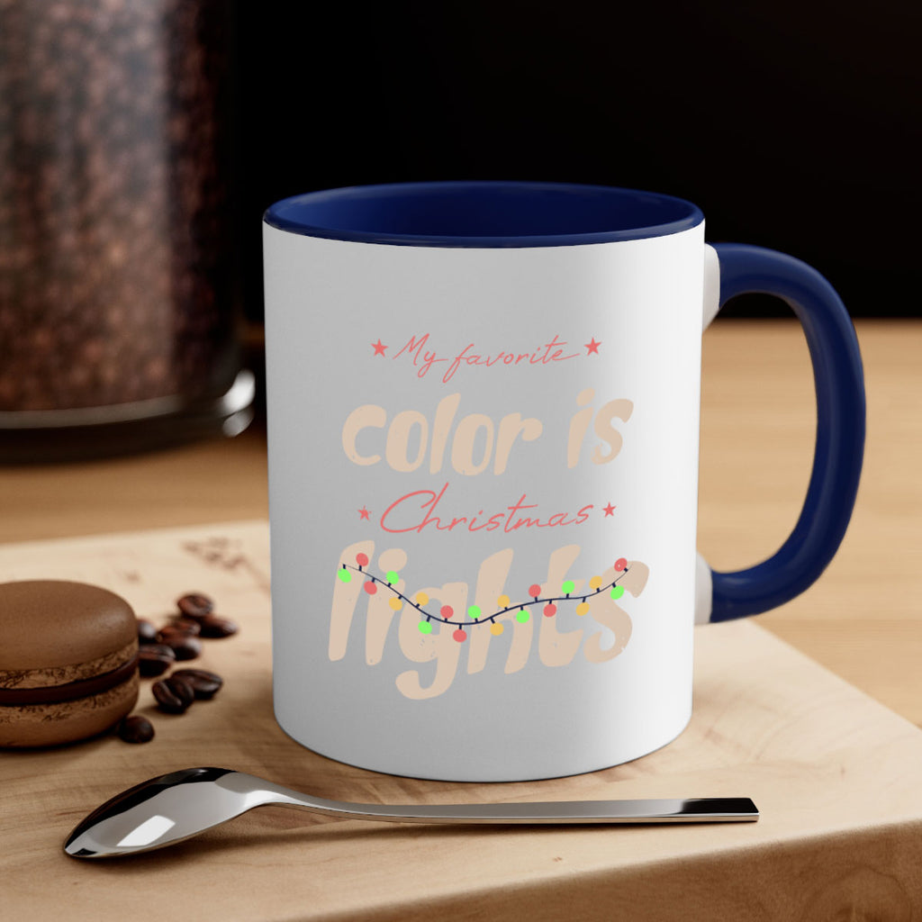 my favorite color is christmas lights 371#- christmas-Mug / Coffee Cup