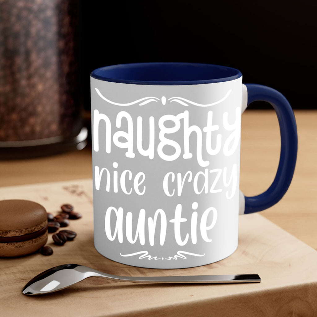 naughty nice crazy auntie style 532#- christmas-Mug / Coffee Cup