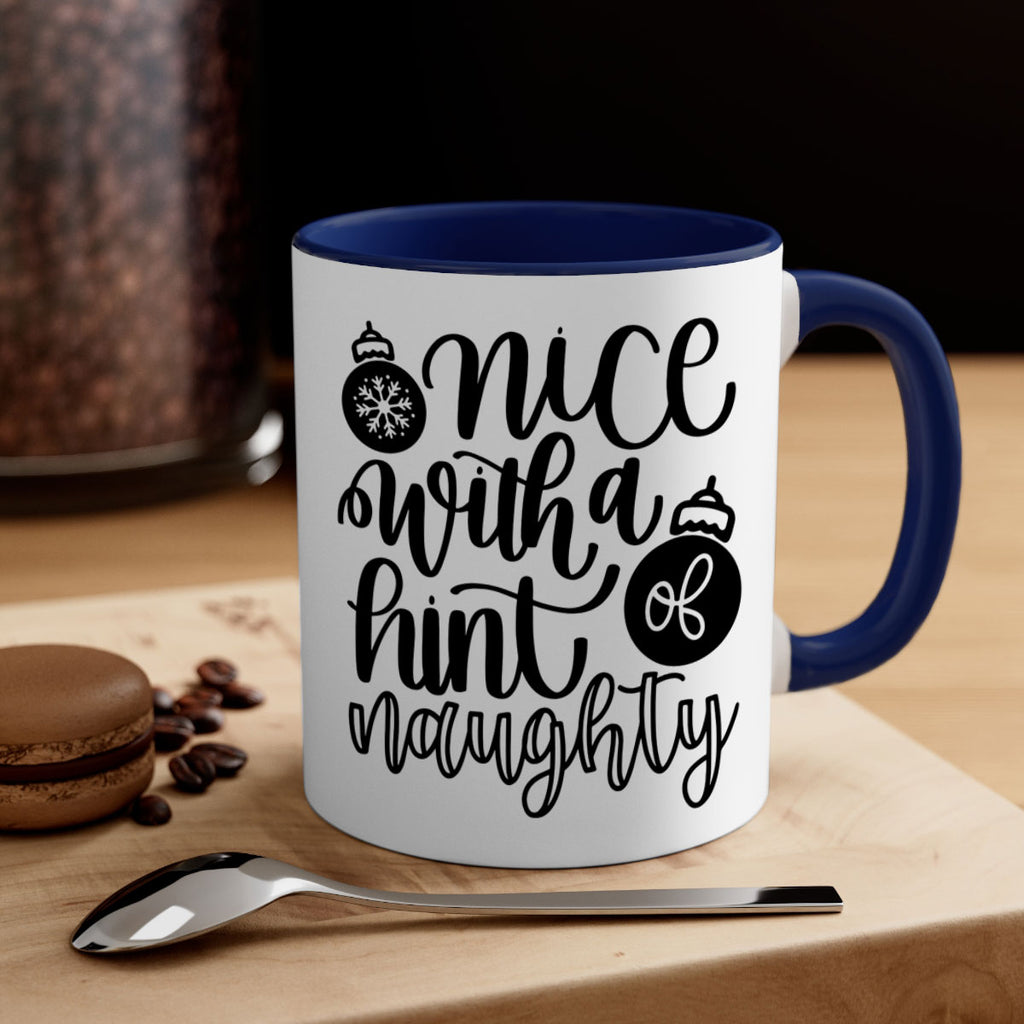 nice with a hint naughty 75#- christmas-Mug / Coffee Cup