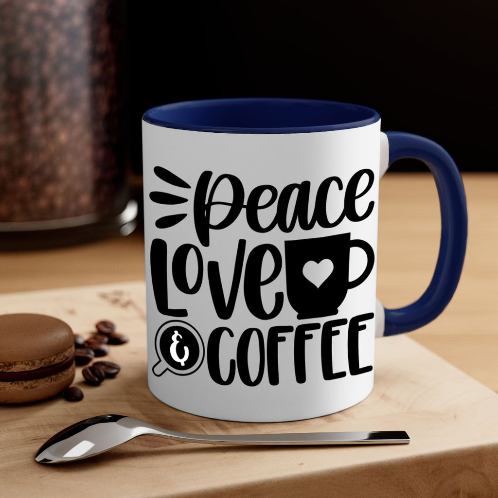 peace love coffee 49#- coffee-Mug / Coffee Cup