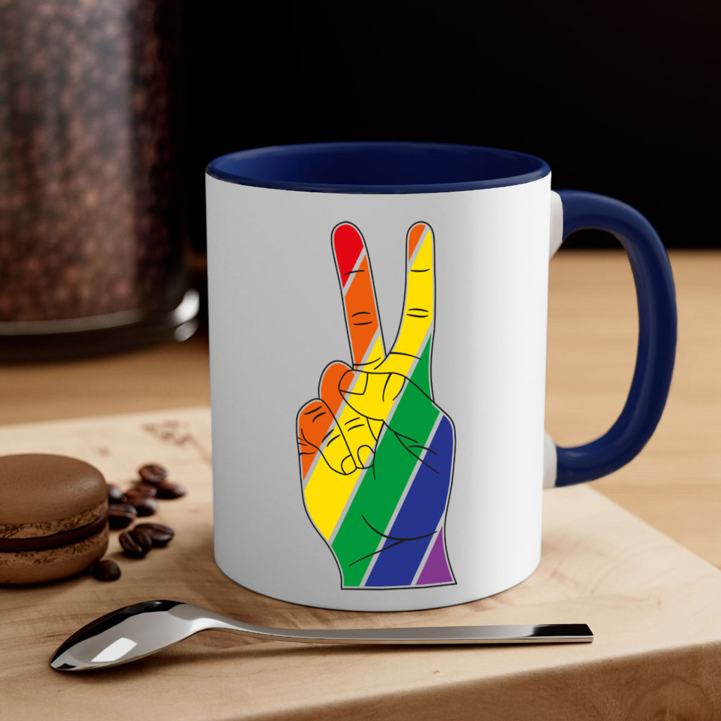 peacehand 72#- lgbt-Mug / Coffee Cup