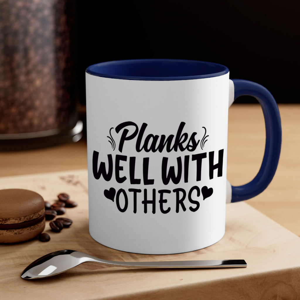 planks well with others 24#- gym-Mug / Coffee Cup