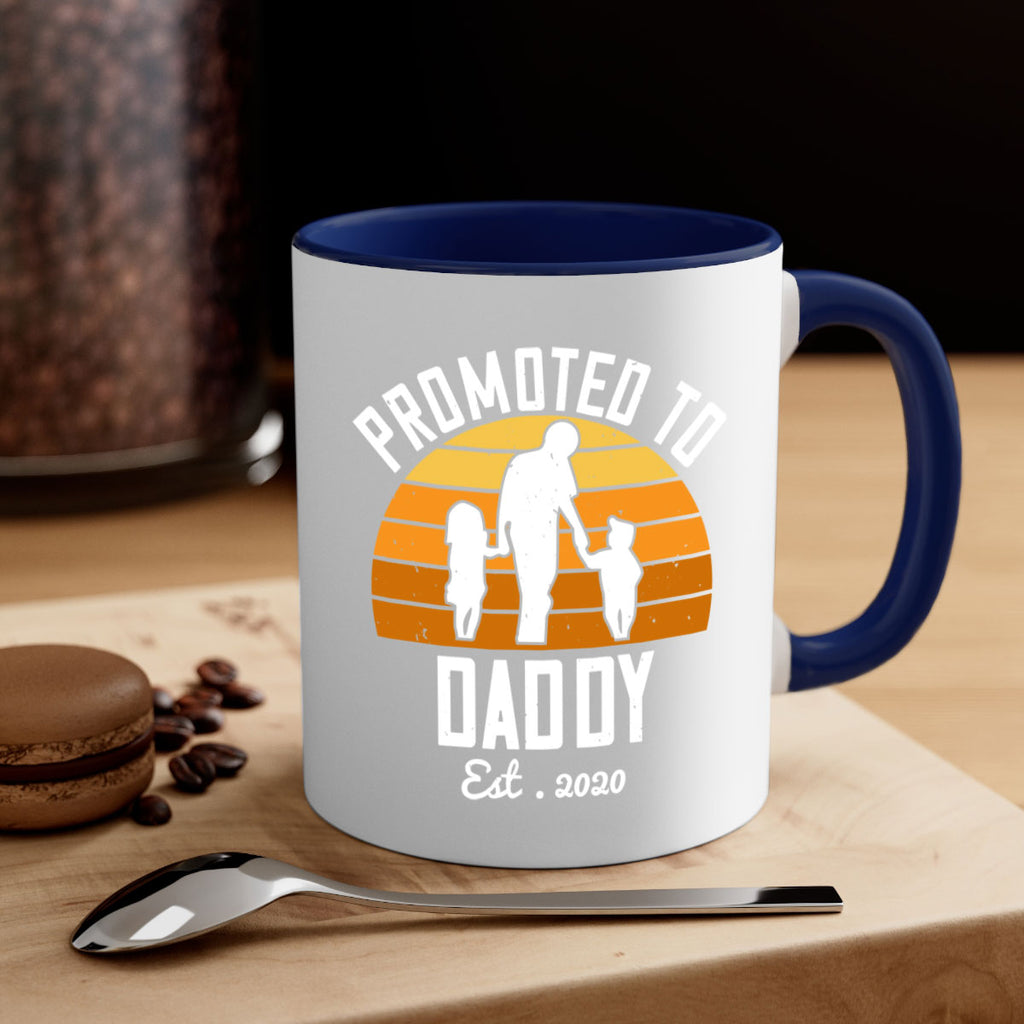 promoted to daddy est 187#- fathers day-Mug / Coffee Cup