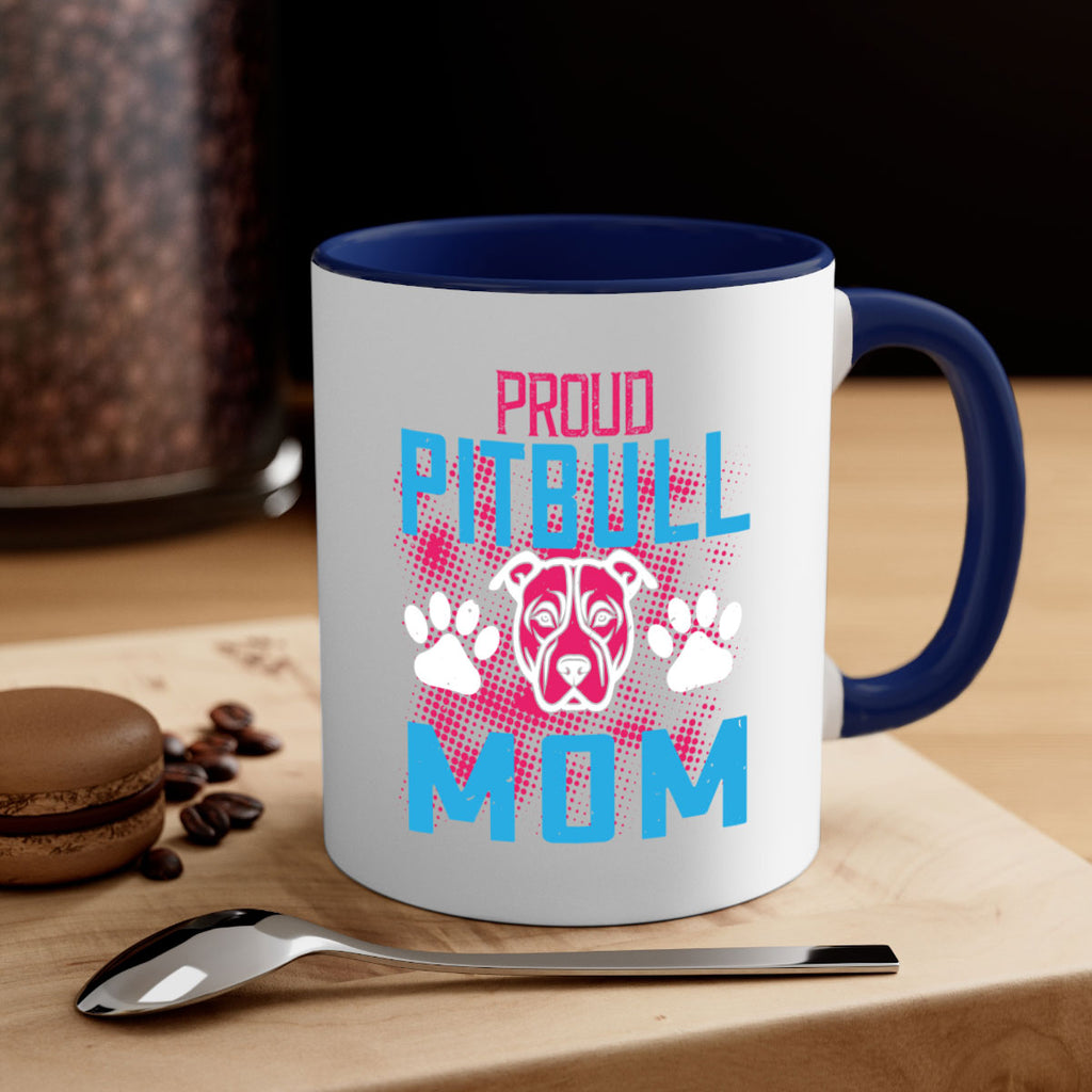 proud pitbull mom 70#- mom-Mug / Coffee Cup