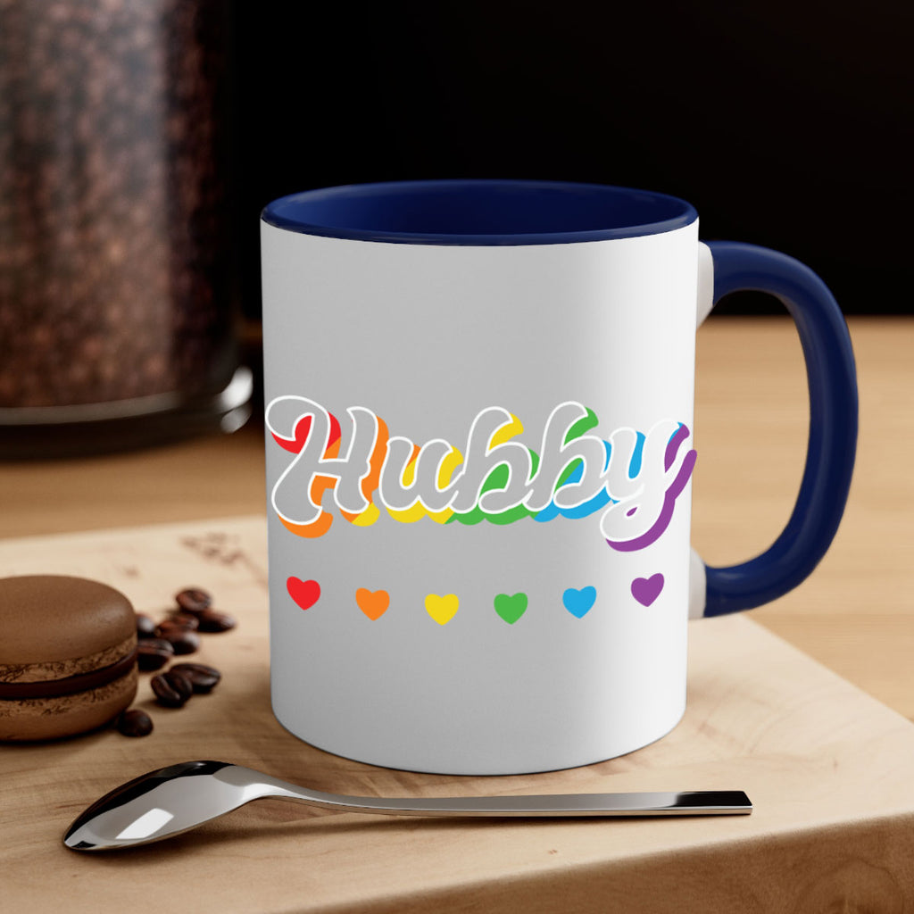 rainbow hubby lgbtq pride lgbt 29#- lgbt-Mug / Coffee Cup