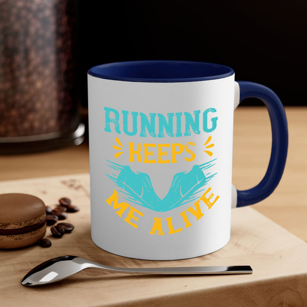 running keeps me alive 19#- running-Mug / Coffee Cup