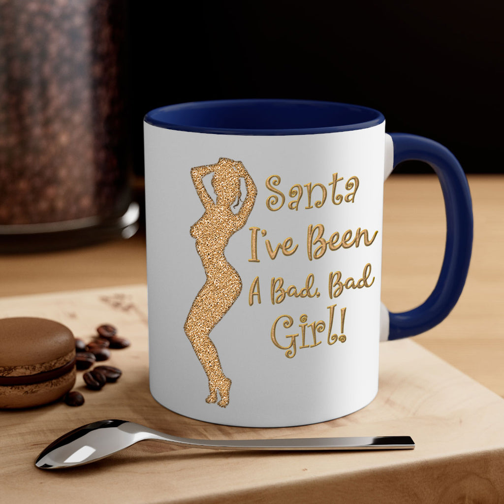 santa ive been a bad girl gold 448#- christmas-Mug / Coffee Cup