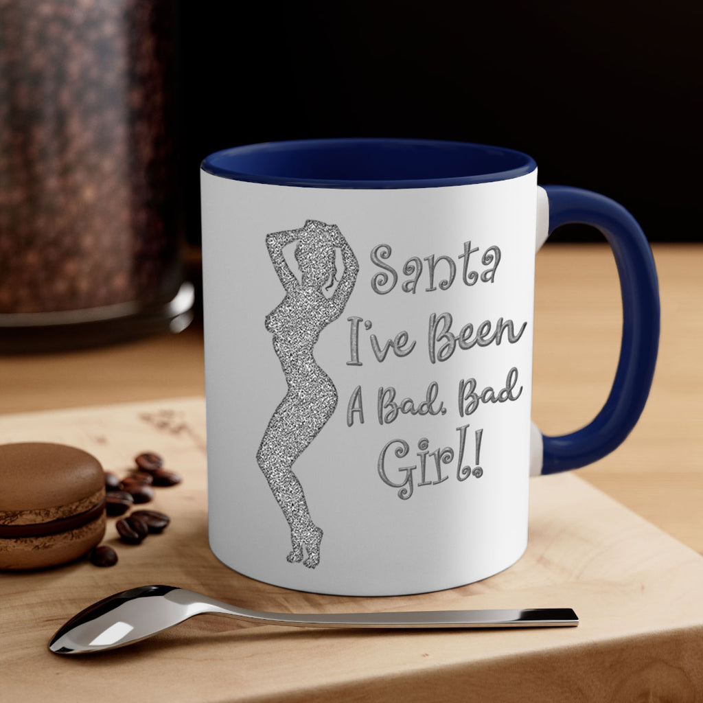 santa ive been a bad girl silver 446#- christmas-Mug / Coffee Cup