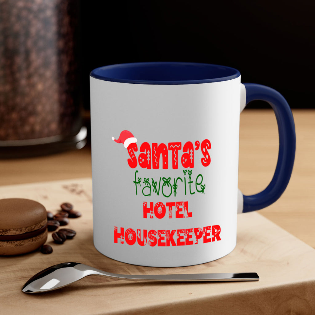 santas favorite hotel housekeeper style 876#- christmas-Mug / Coffee Cup