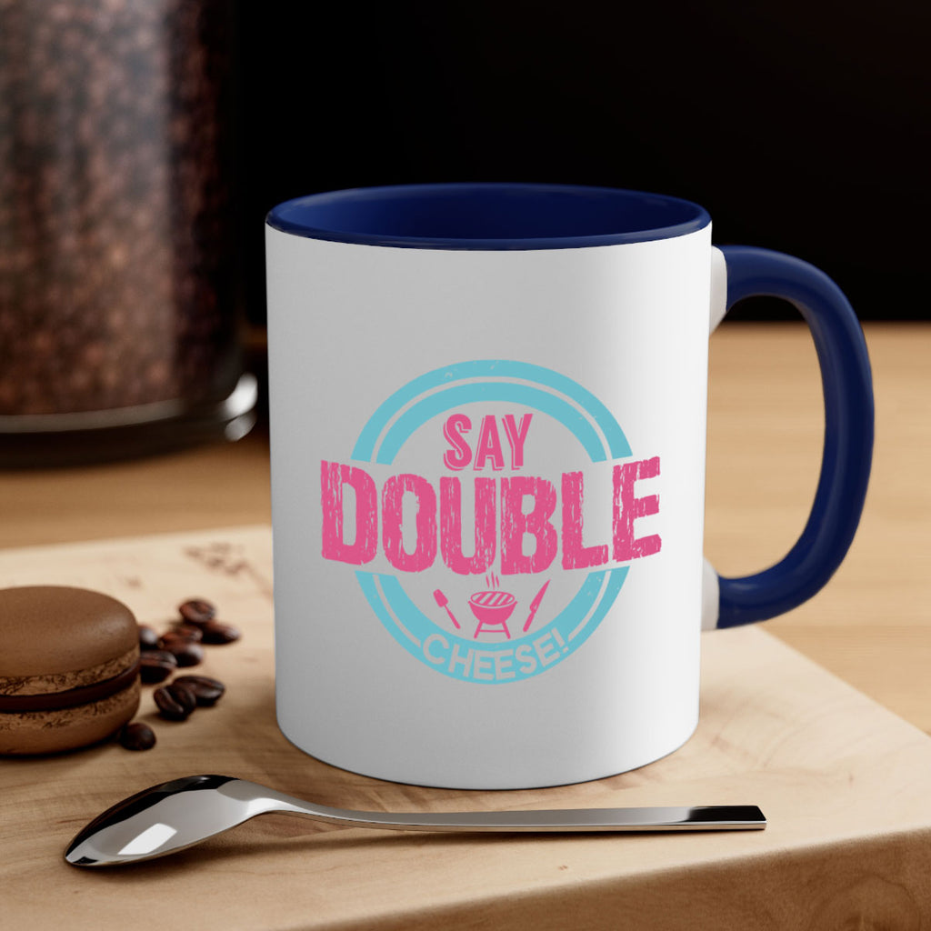 say double cheese 14#- bbq-Mug / Coffee Cup
