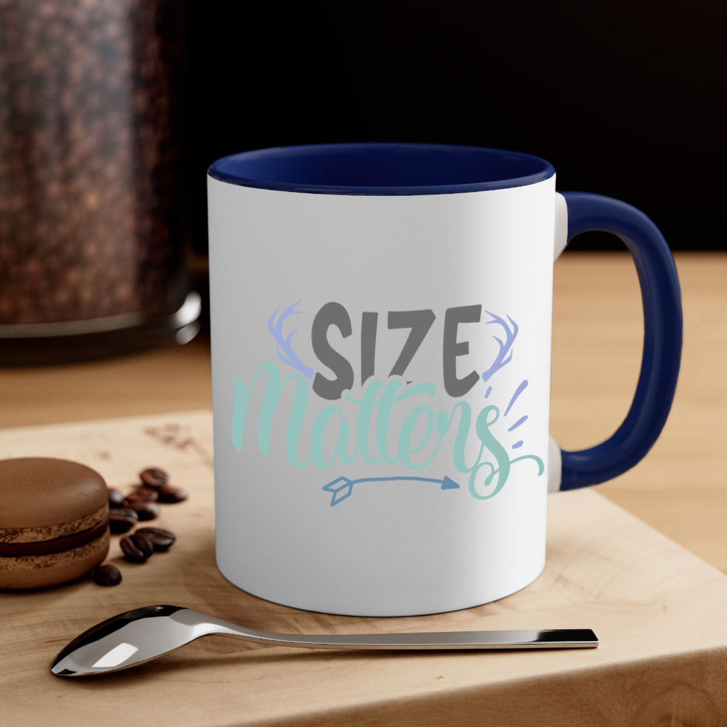 size matters 195#- fishing-Mug / Coffee Cup