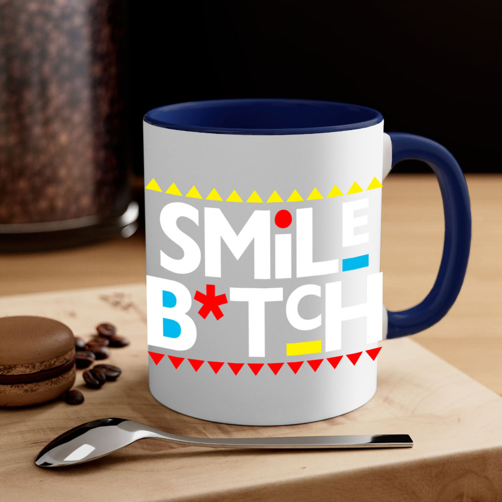 smile bitch 30#- black words - phrases-Mug / Coffee Cup