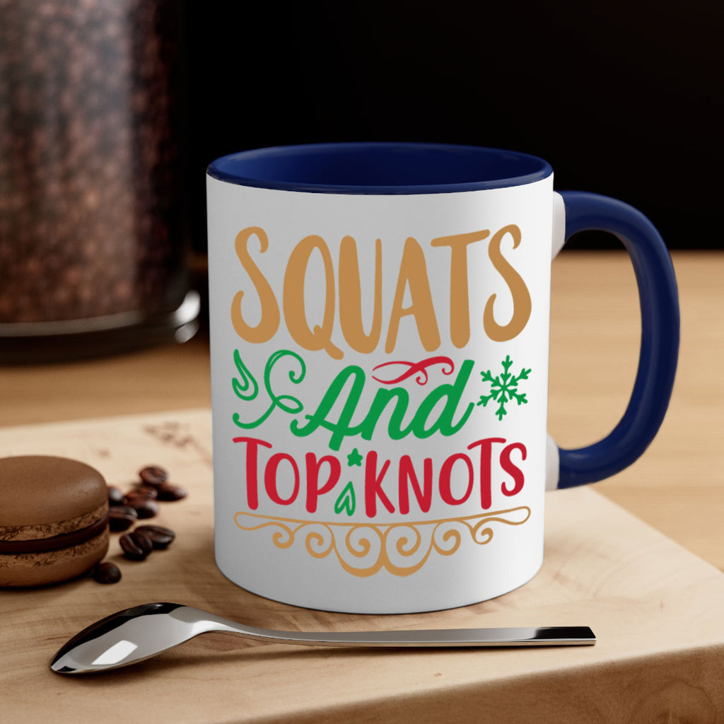 squats and top knots 10#- christmas-Mug / Coffee Cup