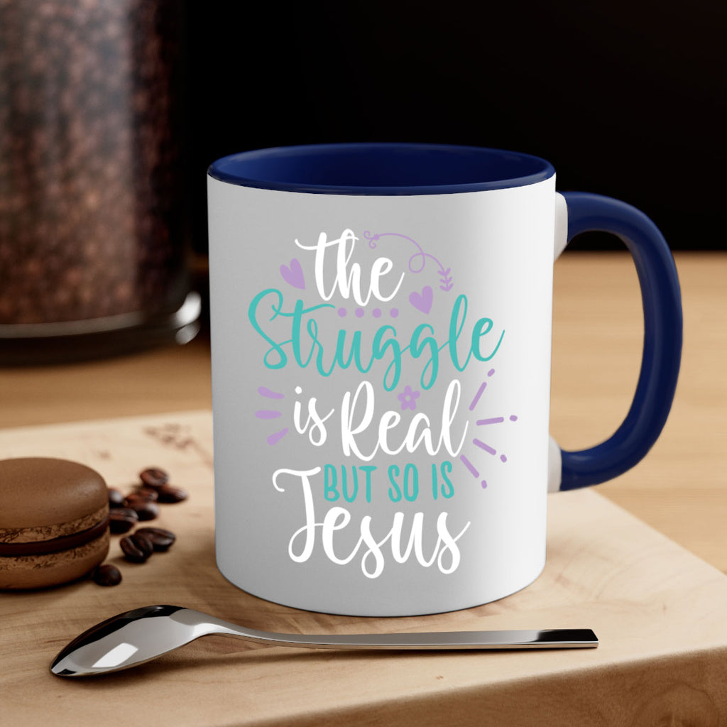 the struggle is real but so is jesuss 4#- easter-Mug / Coffee Cup