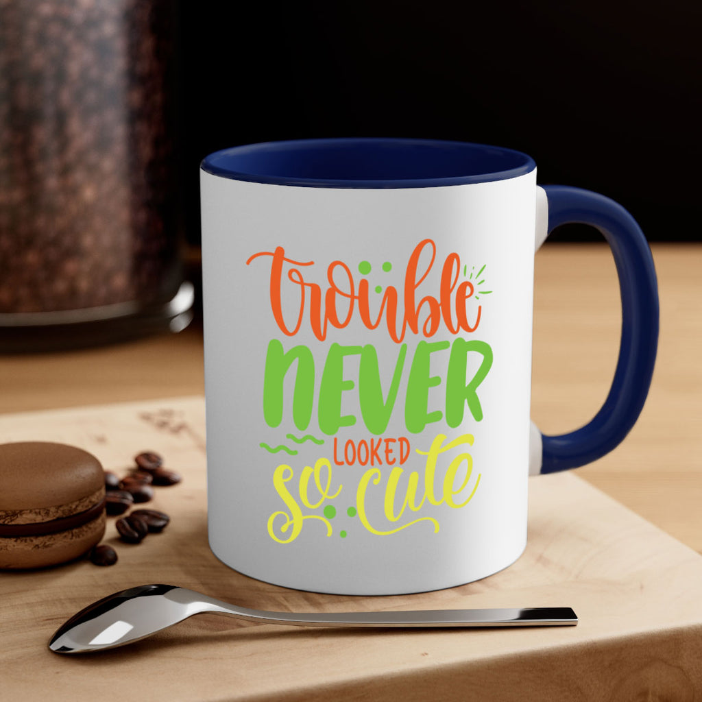 trouble never looked so cute 361#- mom-Mug / Coffee Cup