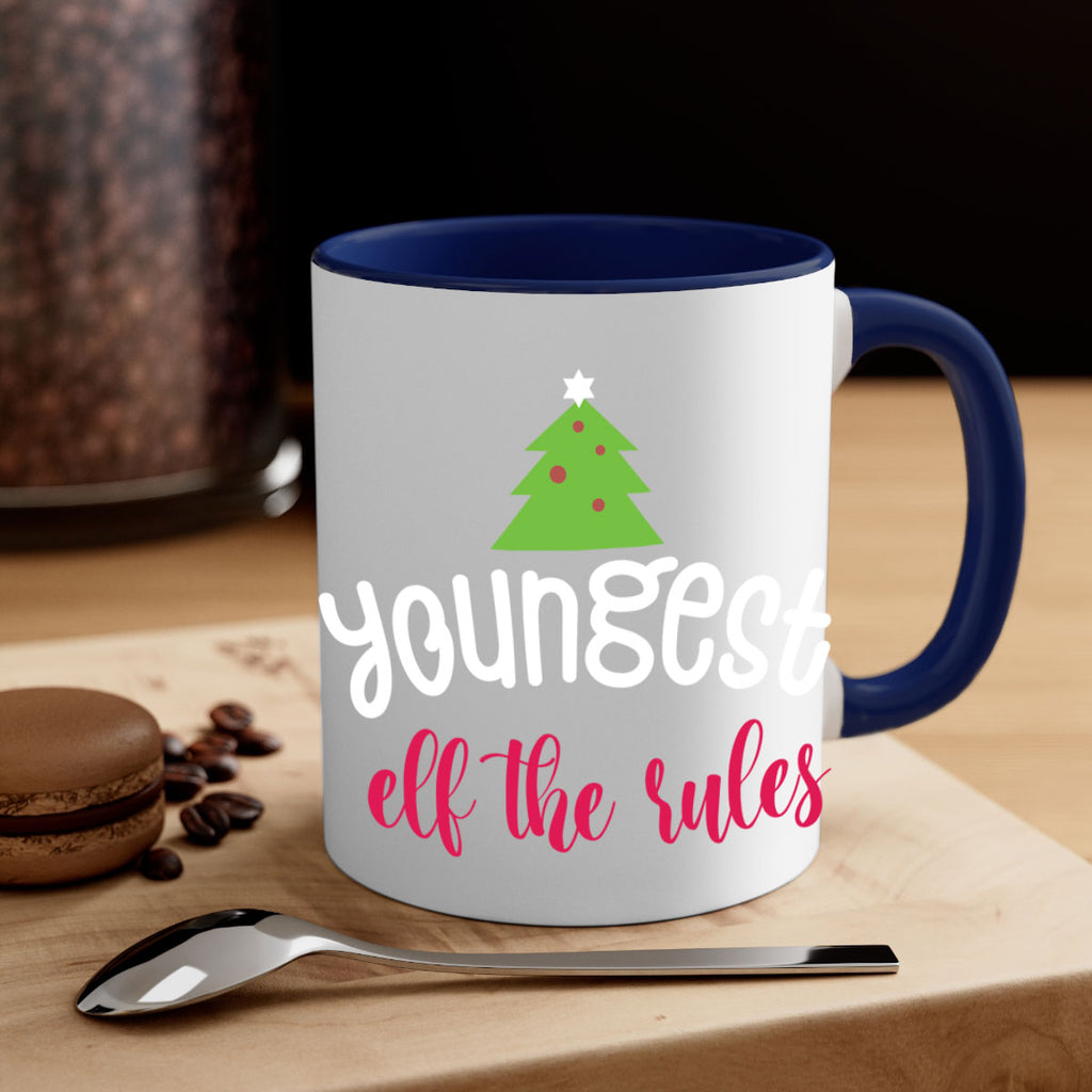 youngest elf the rules style 1253#- christmas-Mug / Coffee Cup