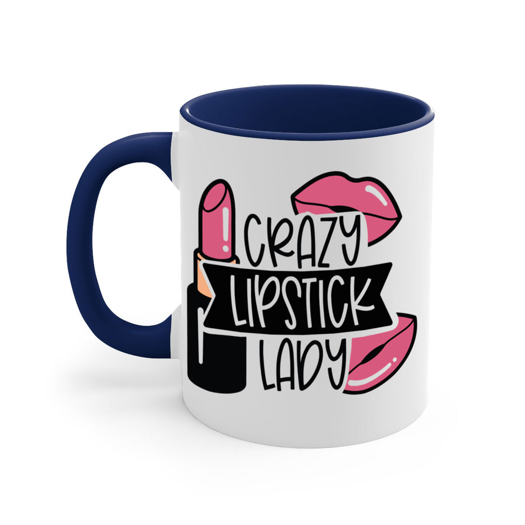 Crazy Lipstick Lady Style 108#- makeup-Mug / Coffee Cup