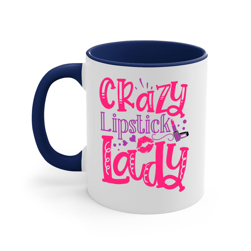 Crazy Lipstick Lady Style 241#- makeup-Mug / Coffee Cup