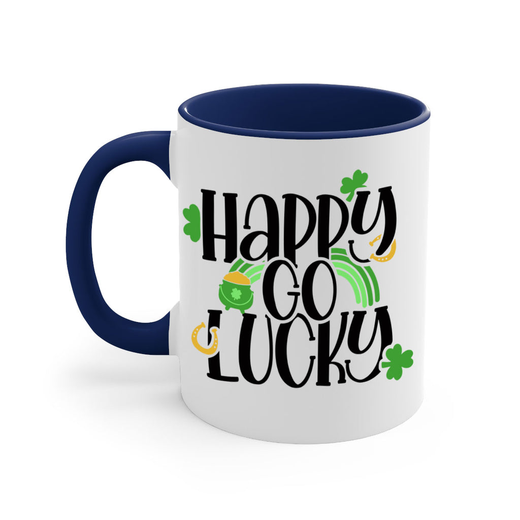 Happy Go Lucky Style 96#- St Patricks Day-Mug / Coffee Cup