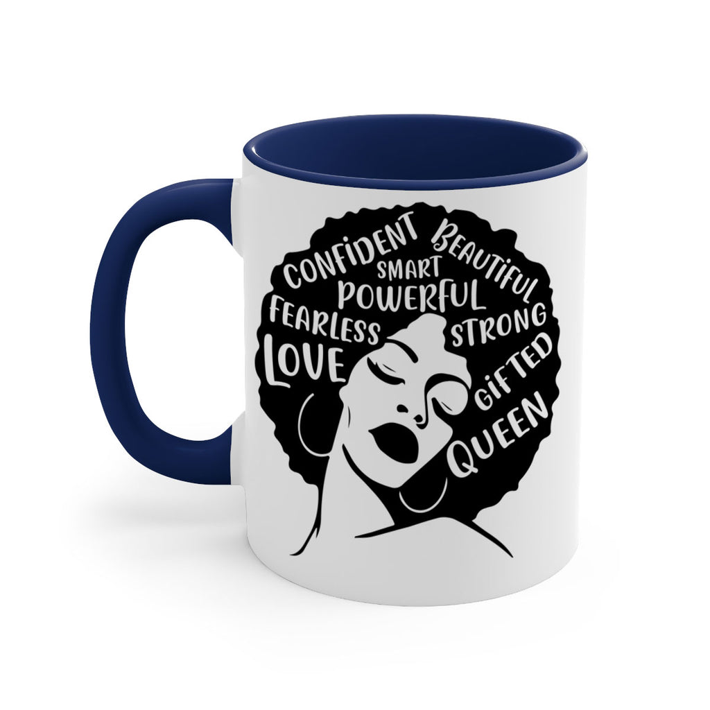 afro lady with words 24#- Black women - Girls-Mug / Coffee Cup