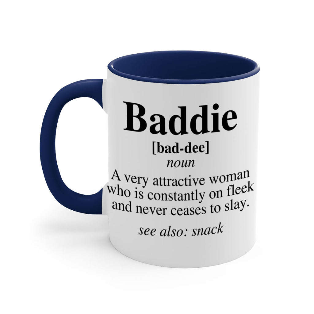 baddie definition 270#- black words - phrases-Mug / Coffee Cup