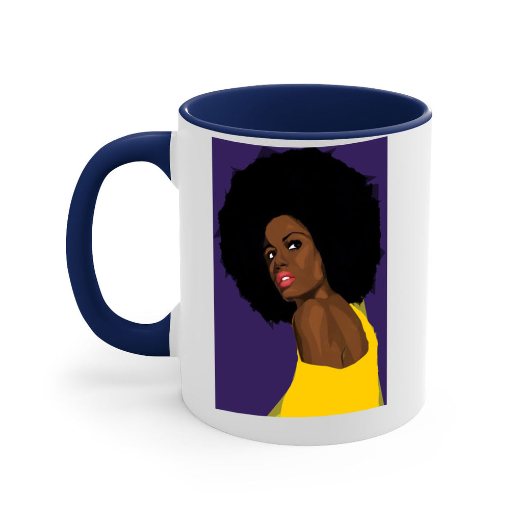 beautiful black woman geometric 60#- Black women - Girls-Mug / Coffee Cup